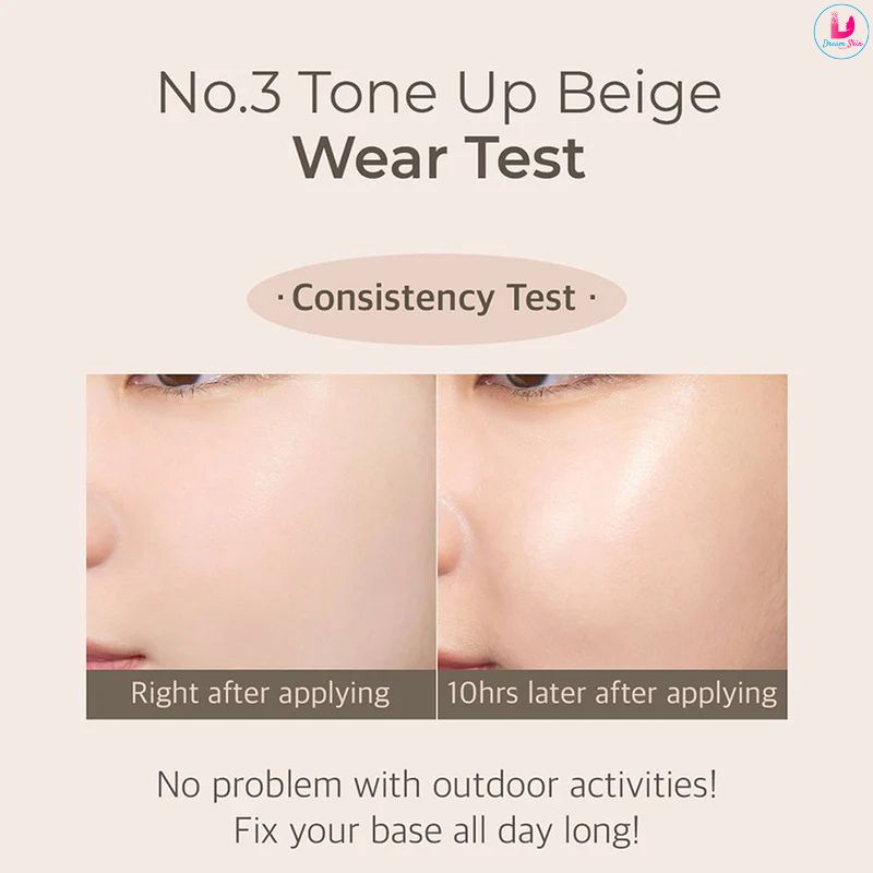 Numbuzin No.3 Porcelain Base-skip Tone Up Beige SPF50+ PA++++ 50ml